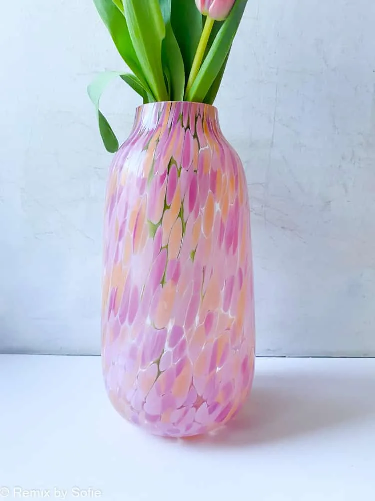Confetti vase - abricot