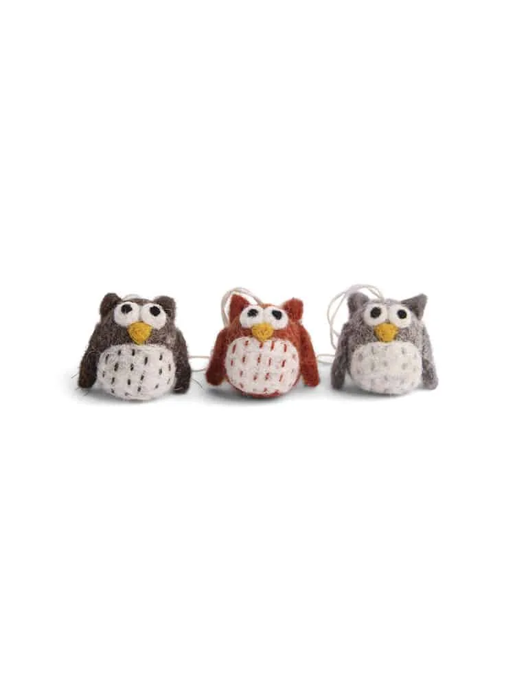 Gry & Sif - mini ugler (3 stk)