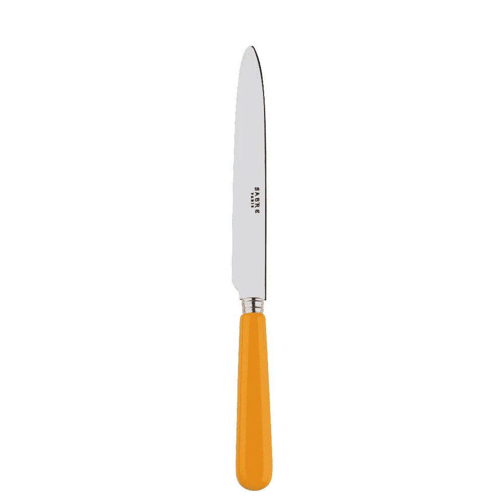 Kniv - Pop ensfarvet - Gul