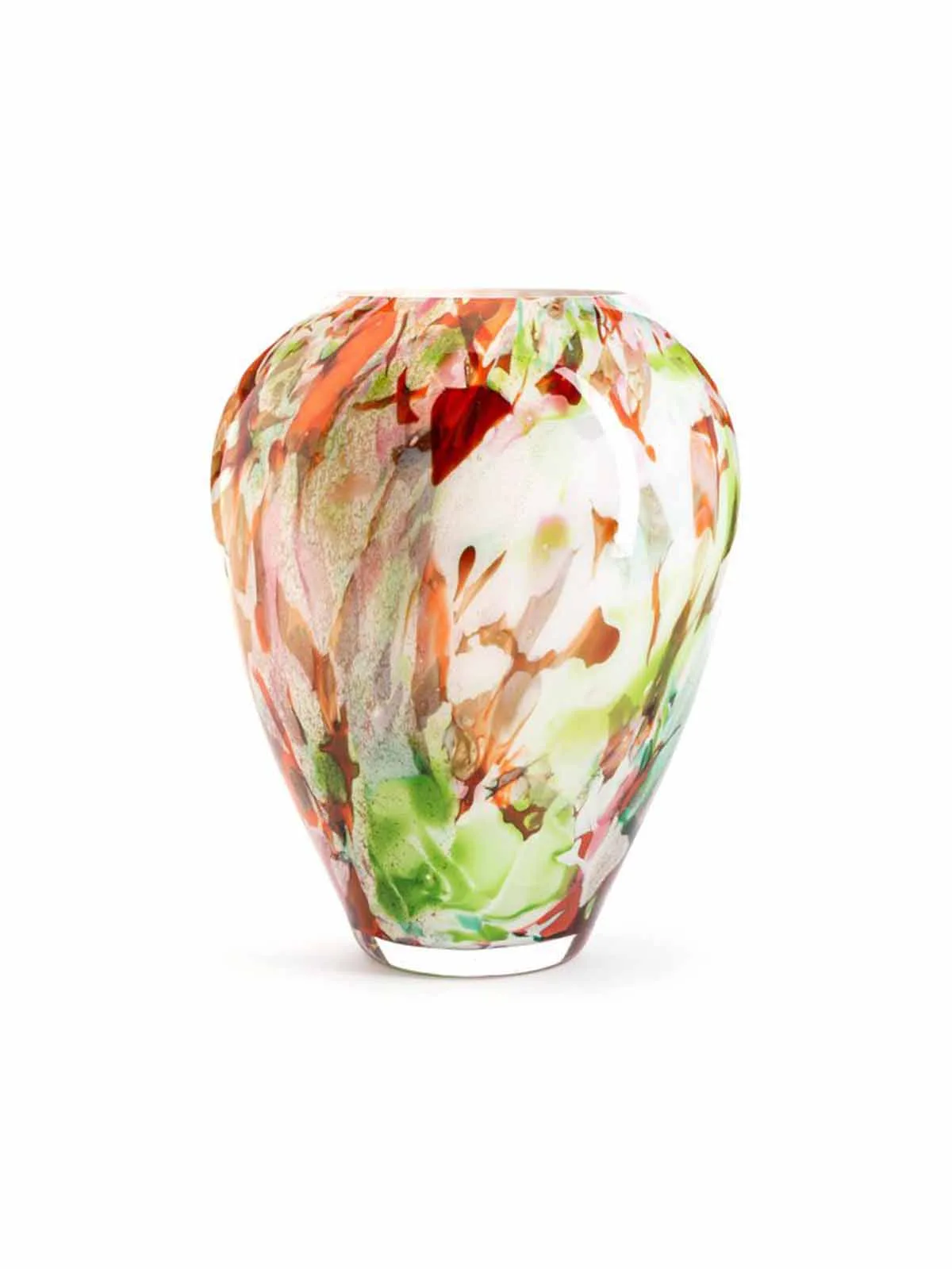Opalvase i mixede farver - 33 cm