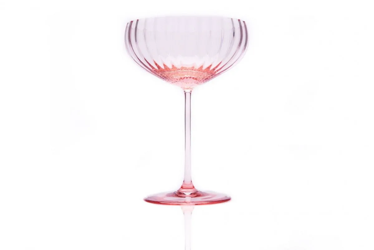 Lyon champagneskål - lyserød