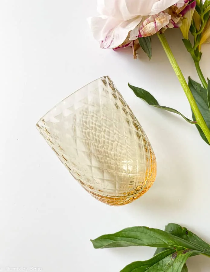 Harlekin glas - Lys amber