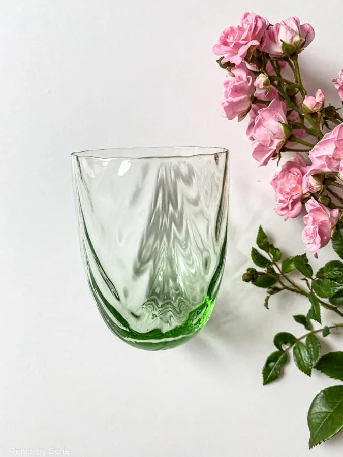 Wave glas - Lysegrøn
