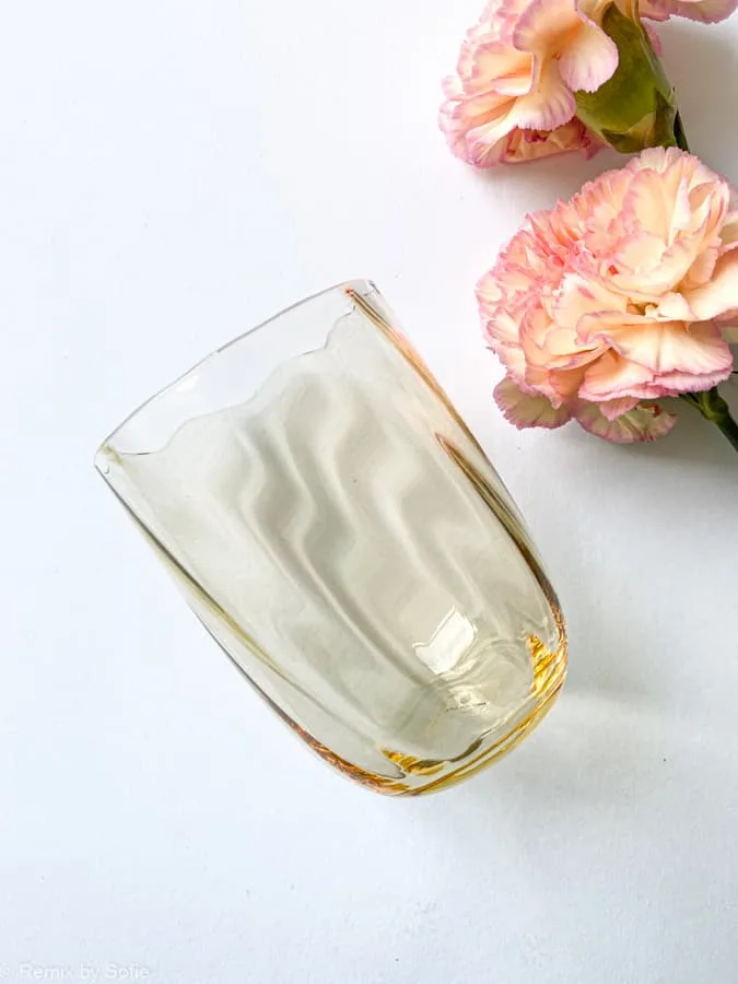 Swirl glas - lys amber