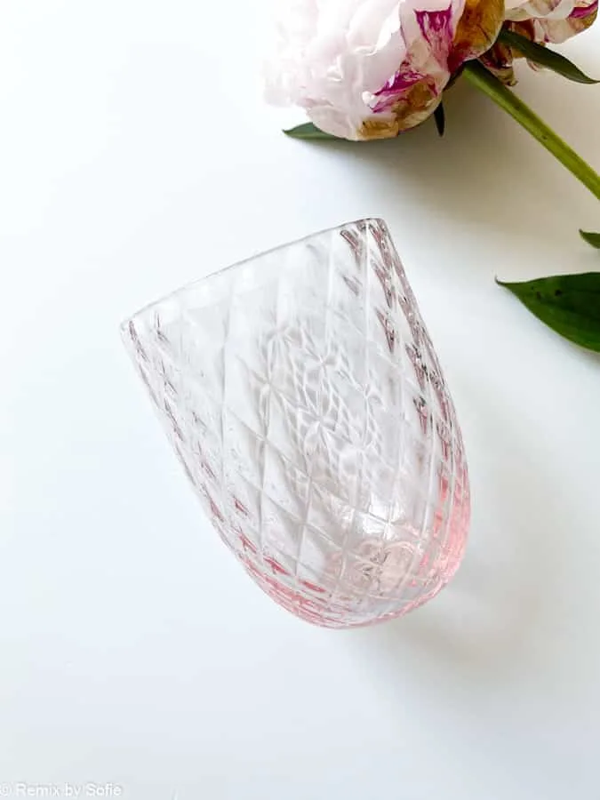 Harlekin glas - lyserød (rosa)