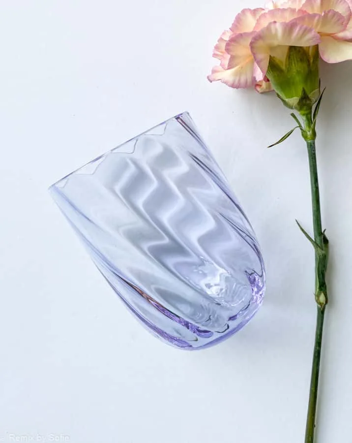 Swirl glas - syren lilla