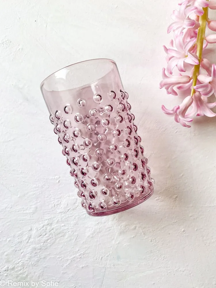 Pindsvine glas - lys violet