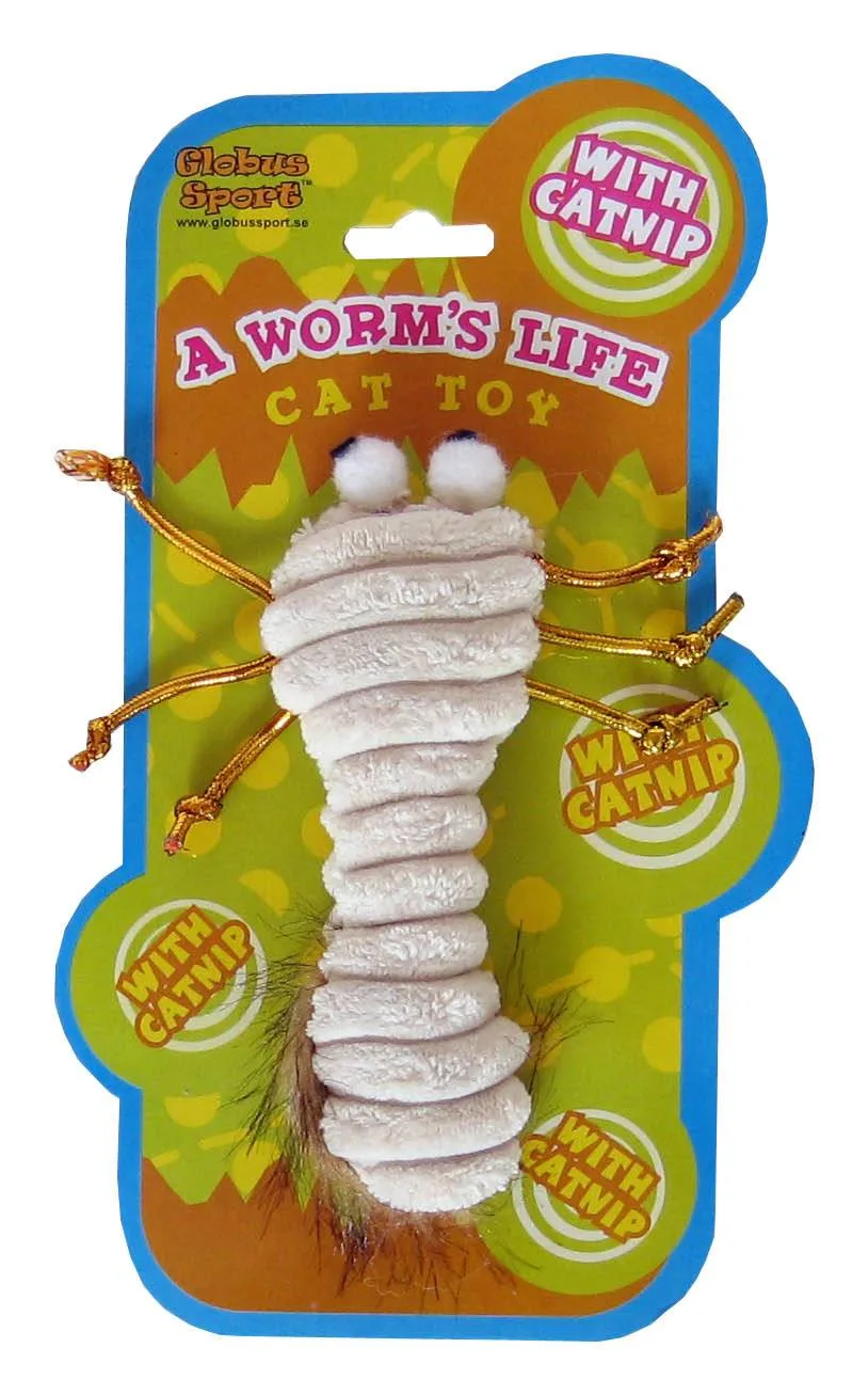 Kattelegetøj - A worms life - med katteurt