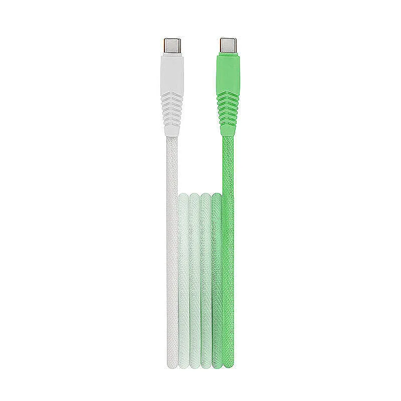 Setty USB-C - USB-C kabel Mint/White