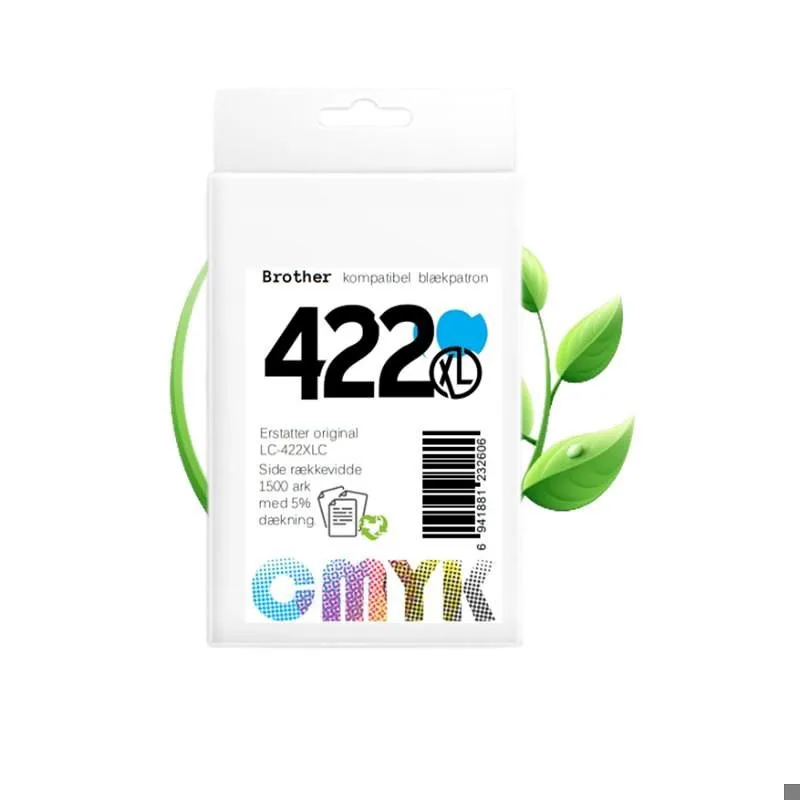 Brother LC422XL C blæk CMYK