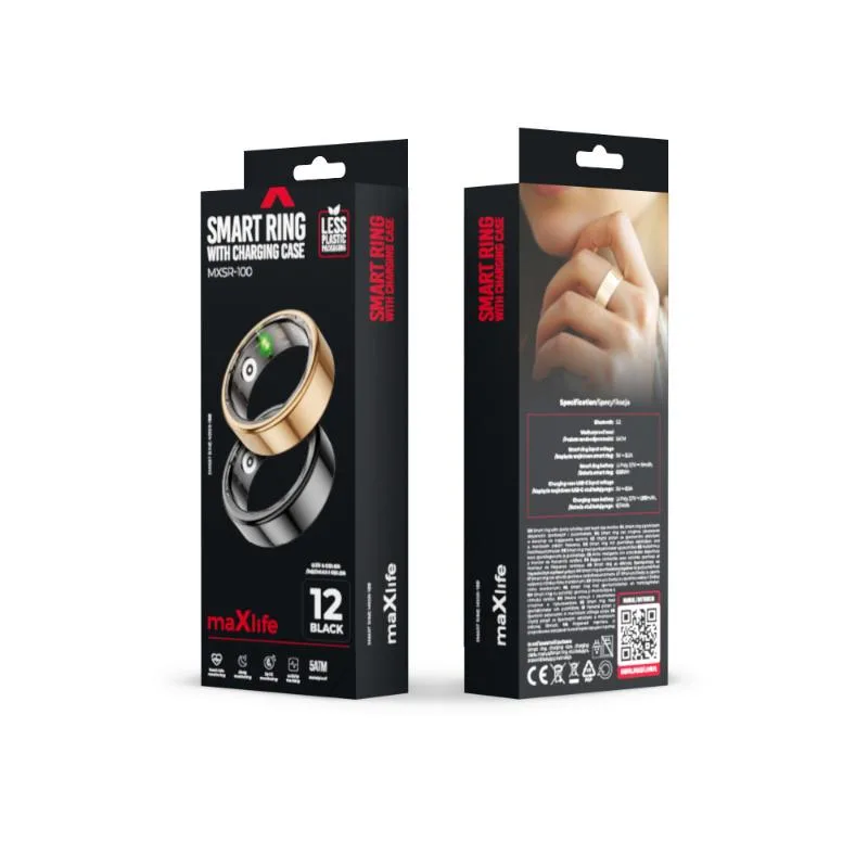 Maxlife smart ring MXSR-100 gold size 10
