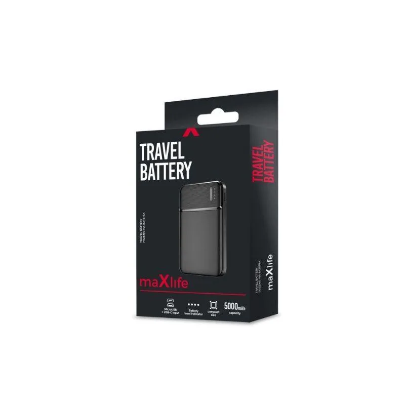 maXlife power bank 5.000 mAh 2.4A