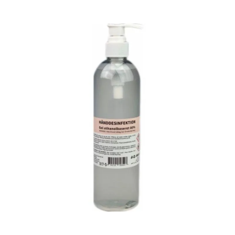 Håndsprit, 80% 400ml i fl m. pumpe