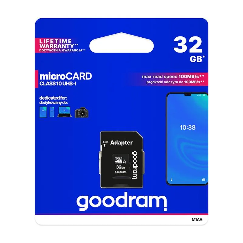 Goodram M1AA 32 GB MicroSDHC UHS-I Klasse 10