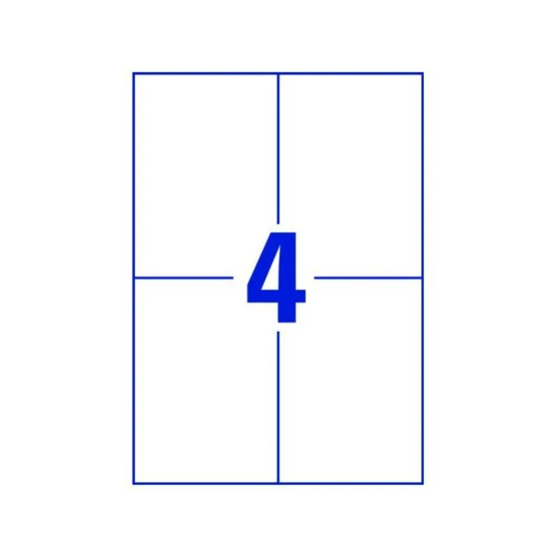 Universal label A4 105 x148 4*etiket