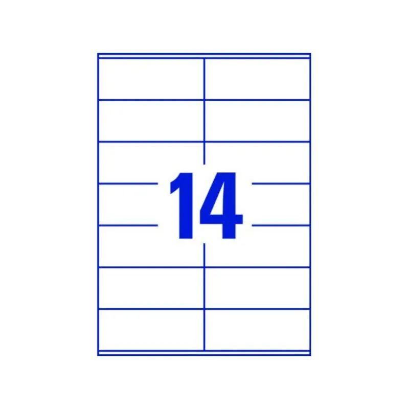 Universal label A4 105 x41 14*etiket