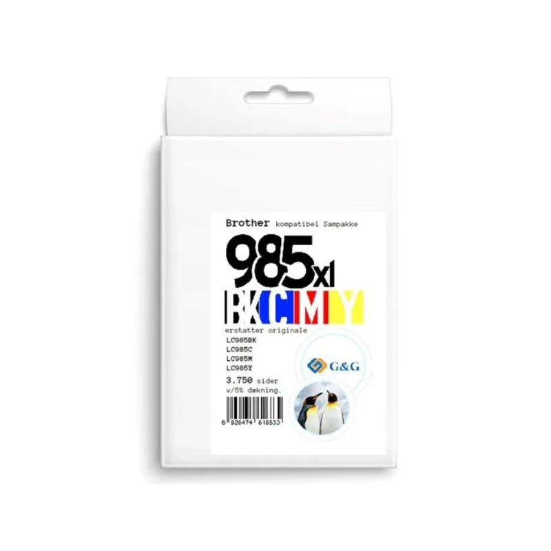 Brother LC985 blæk sampak CMYK