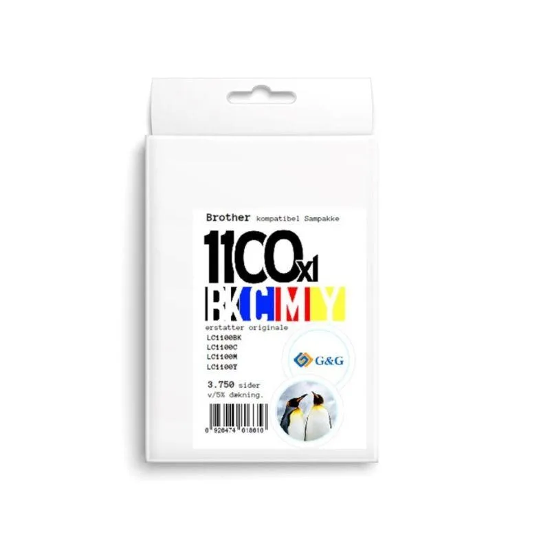 Brother LC980/LC1100 blæk sampak CMYK
