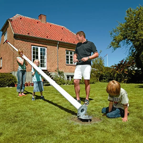 Glasfiberflagstang Vippebeslag - 10 meter