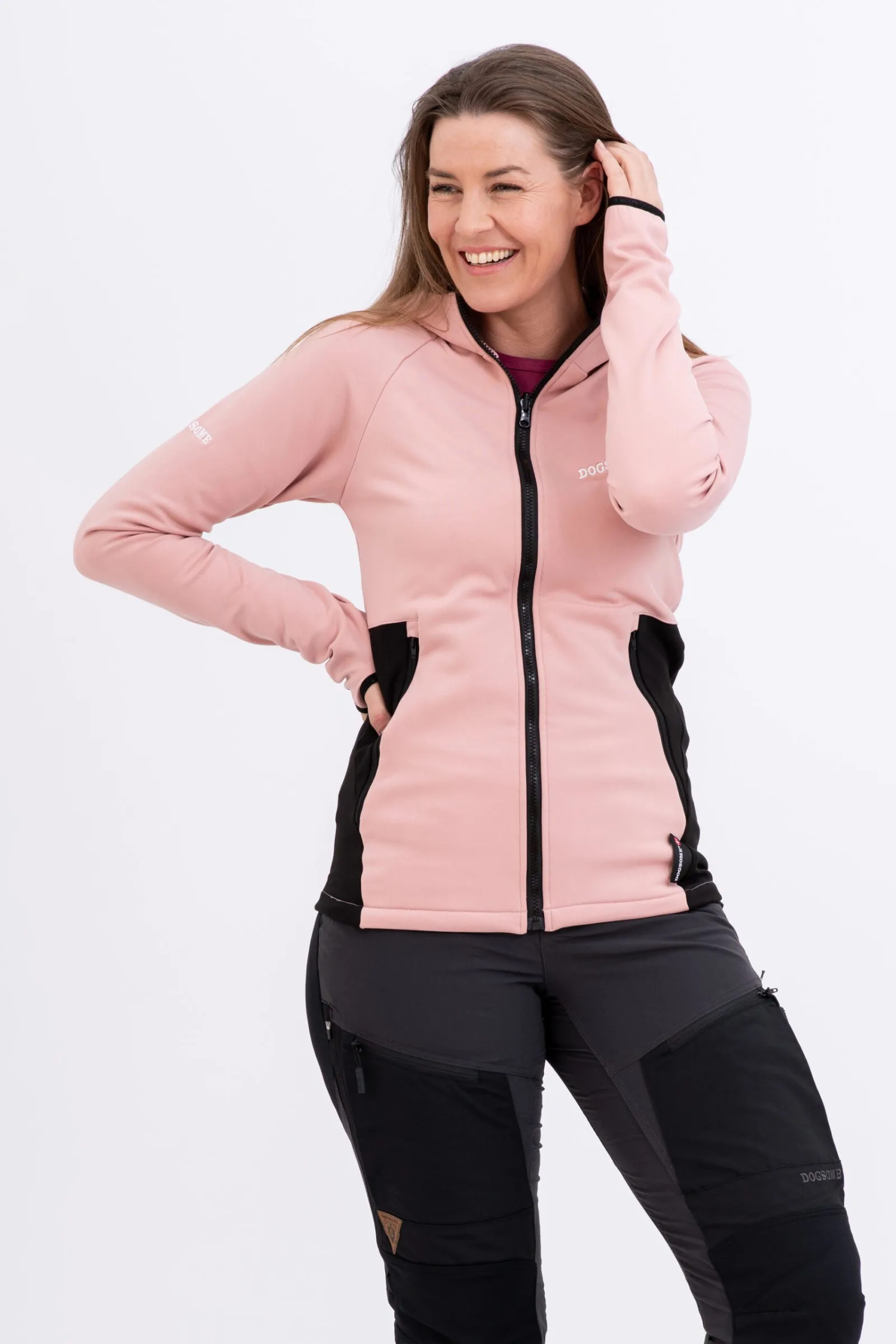 Tricker stretch hoodie Dry Rose – XS