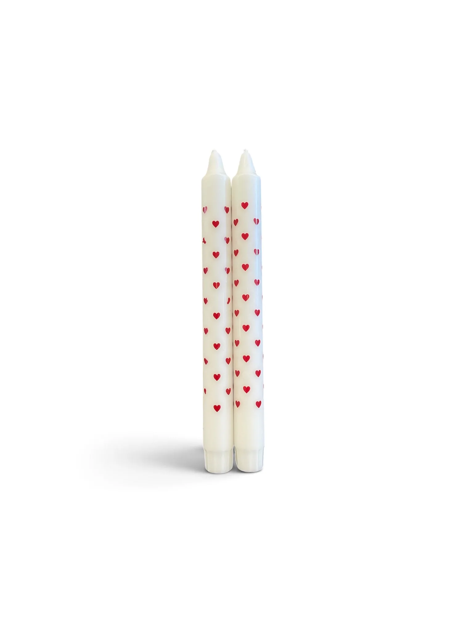 2-pk Kronelys "Røde Hjerter"
