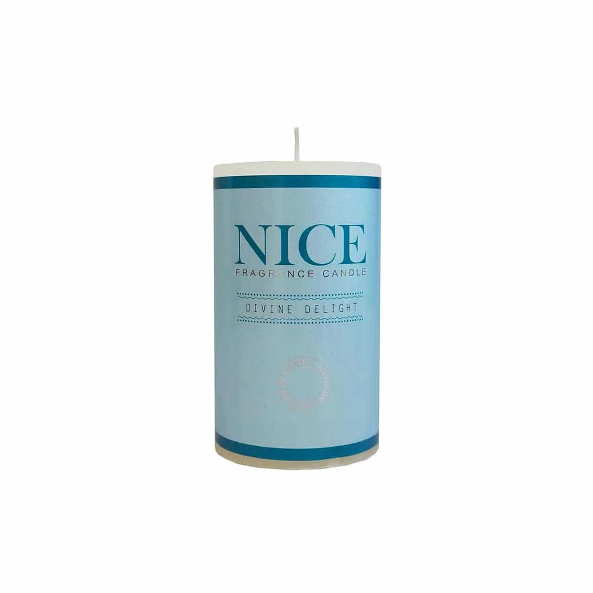 Rustik "NICE" duftlys - Turkis