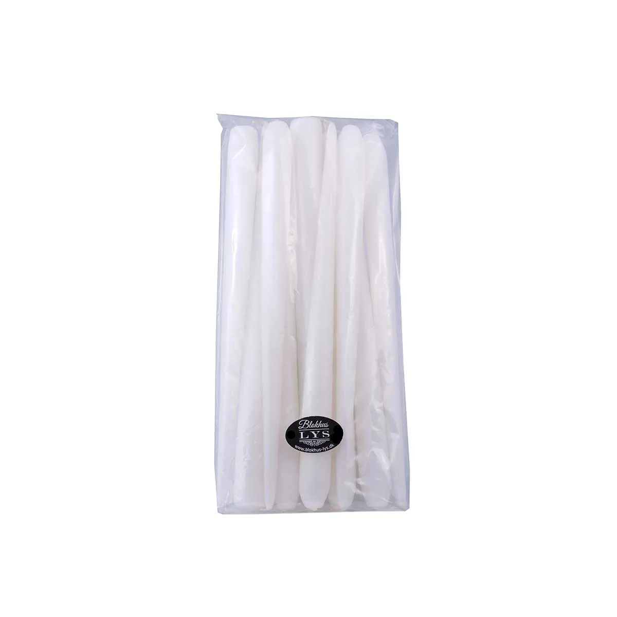 10-pk Dyppede lys - Hvid – 2,2x23cm