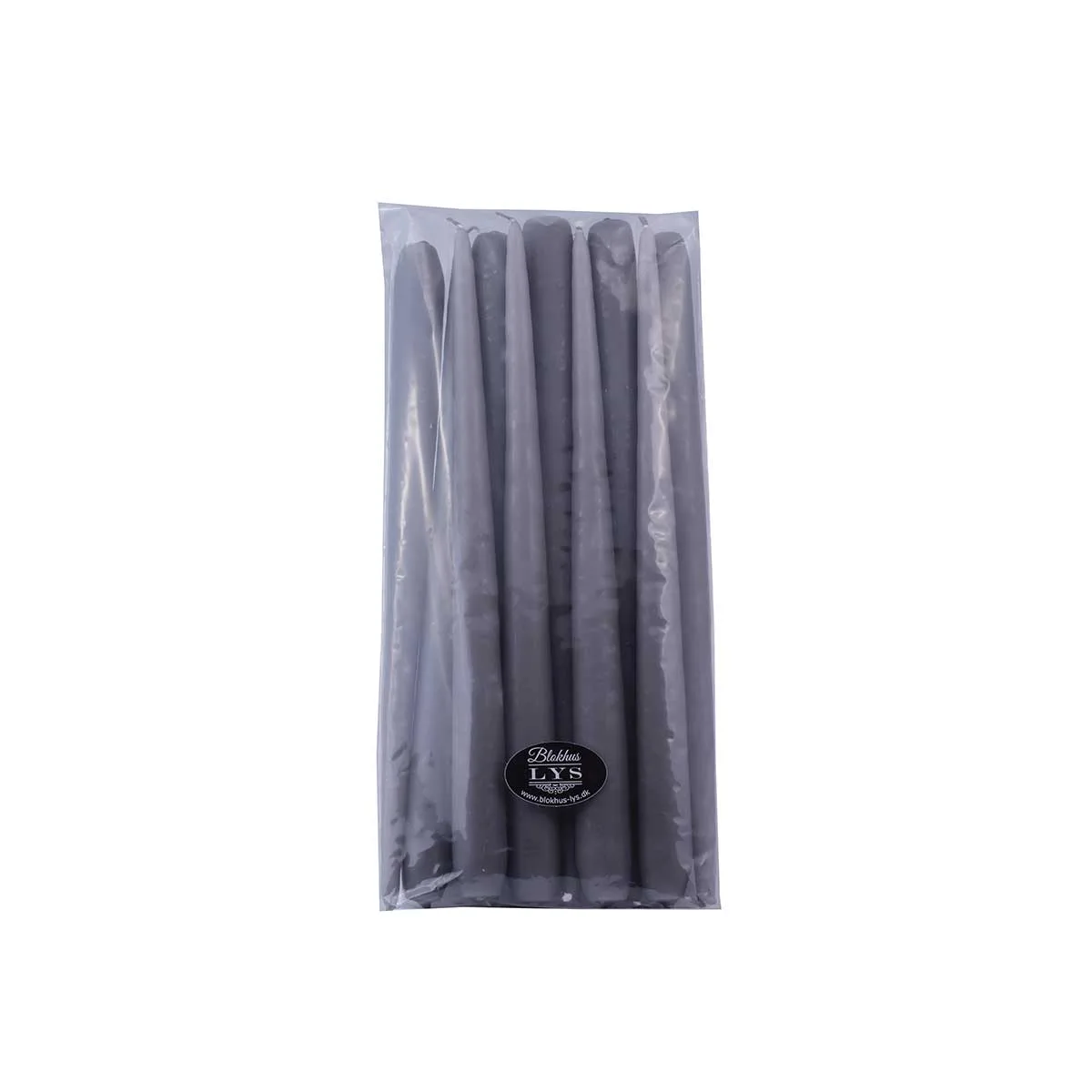 10-pk Dyppede lys - Grå – 2,2x23cm