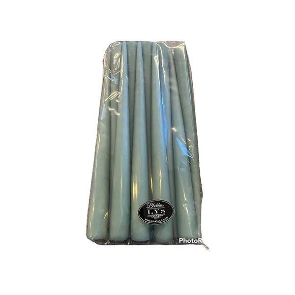 10-pk Dyppede lys - Antik Grøn – 2,2x23cm