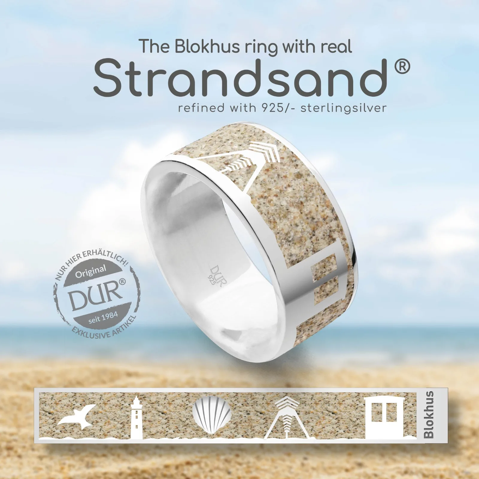 Blokhus Fingerring - Sand – 52