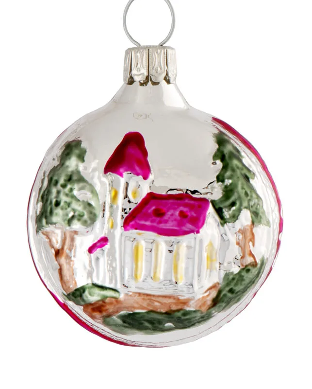 Medaljon julekugle 4 cm