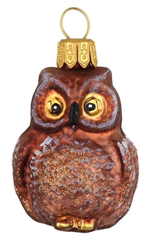 Buttet brun ugle 4,5 cm