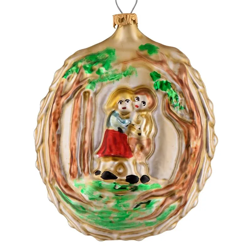 Eventyr julekugle - Hans og Grete 7,5 cm