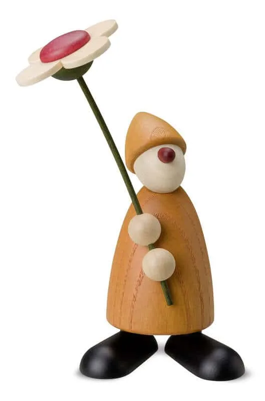 Lykkebringer Philip med blomst - gul 8,3 - 12 cm
