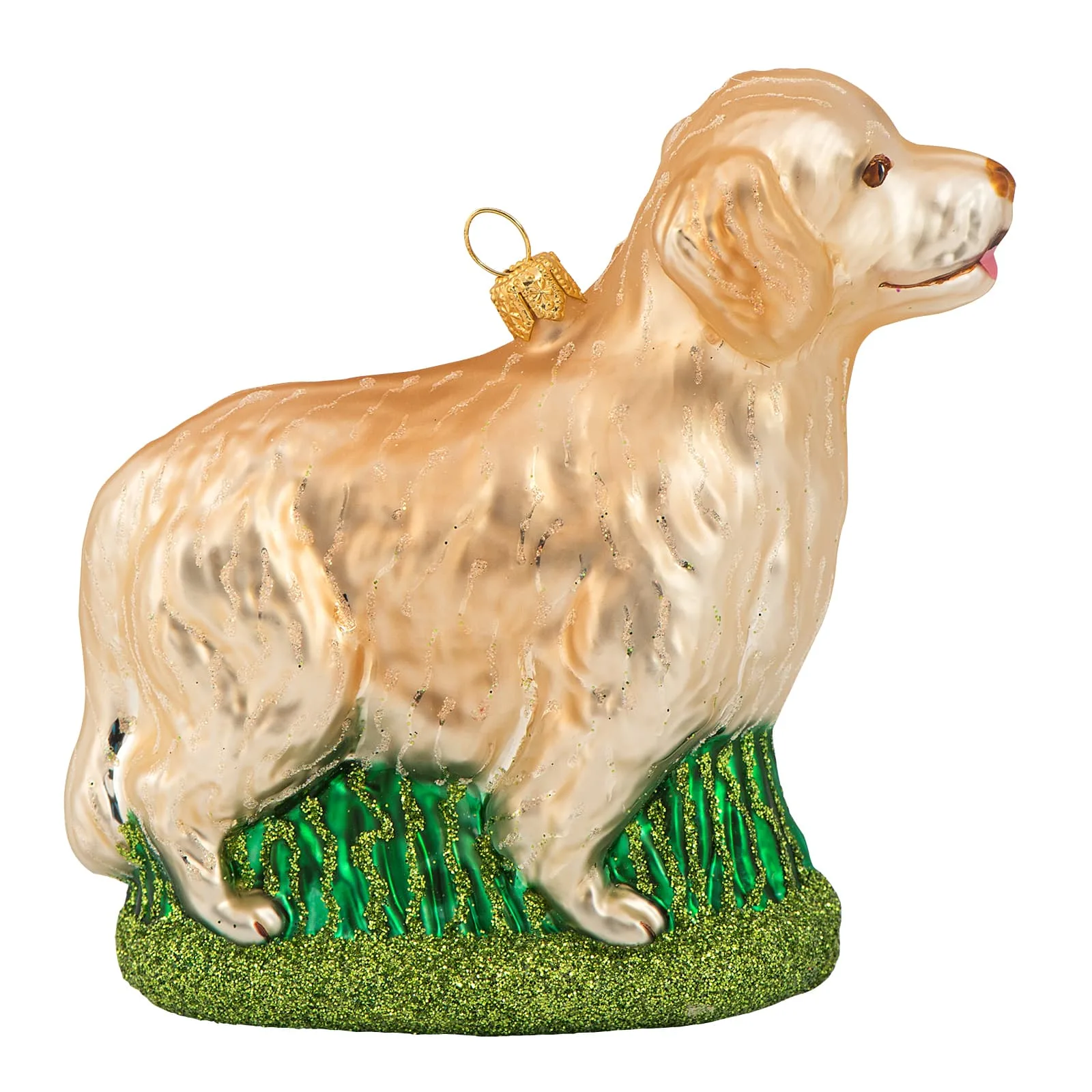 Hvid Golden Retriever 10 cm